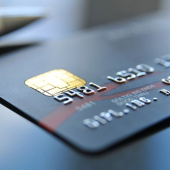 credit card highlighted