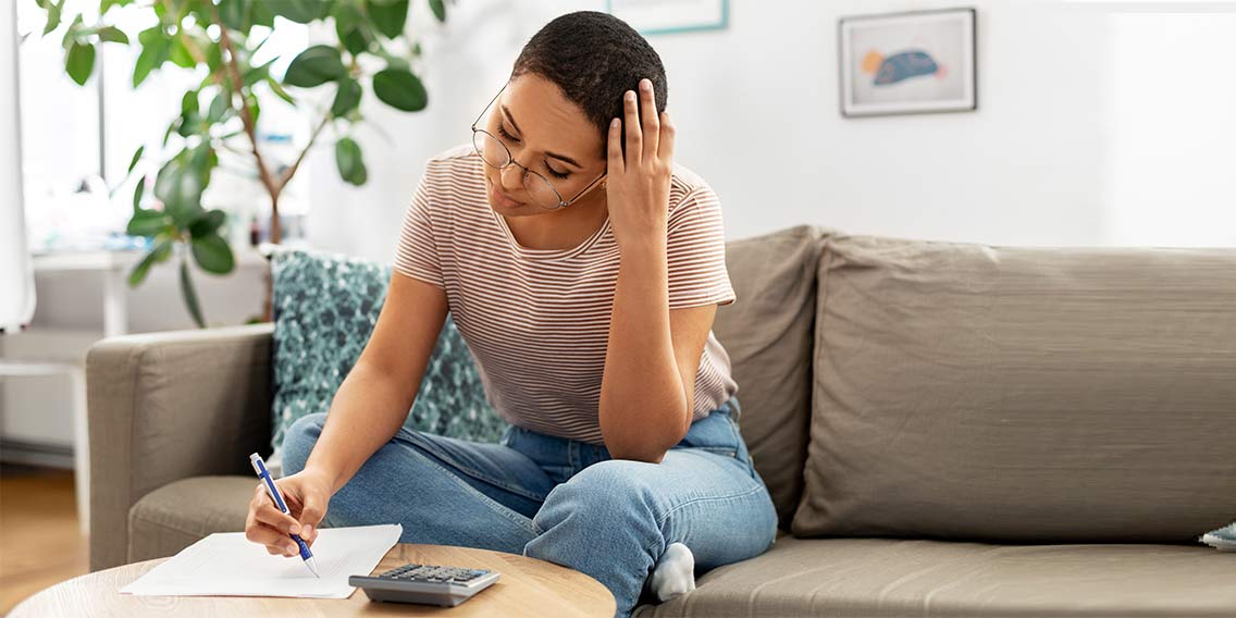 woman laid off filing taxes