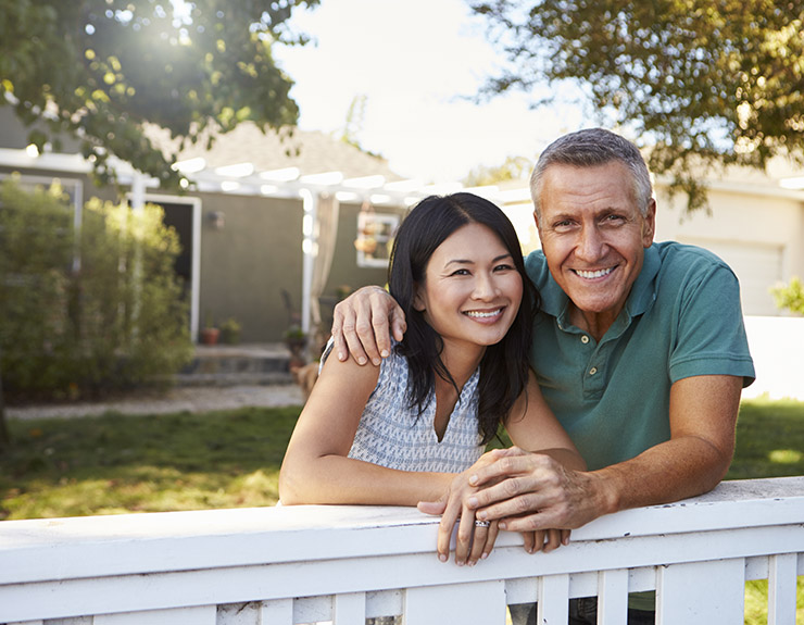 couple downsizing house