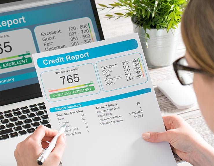 checking credit score
