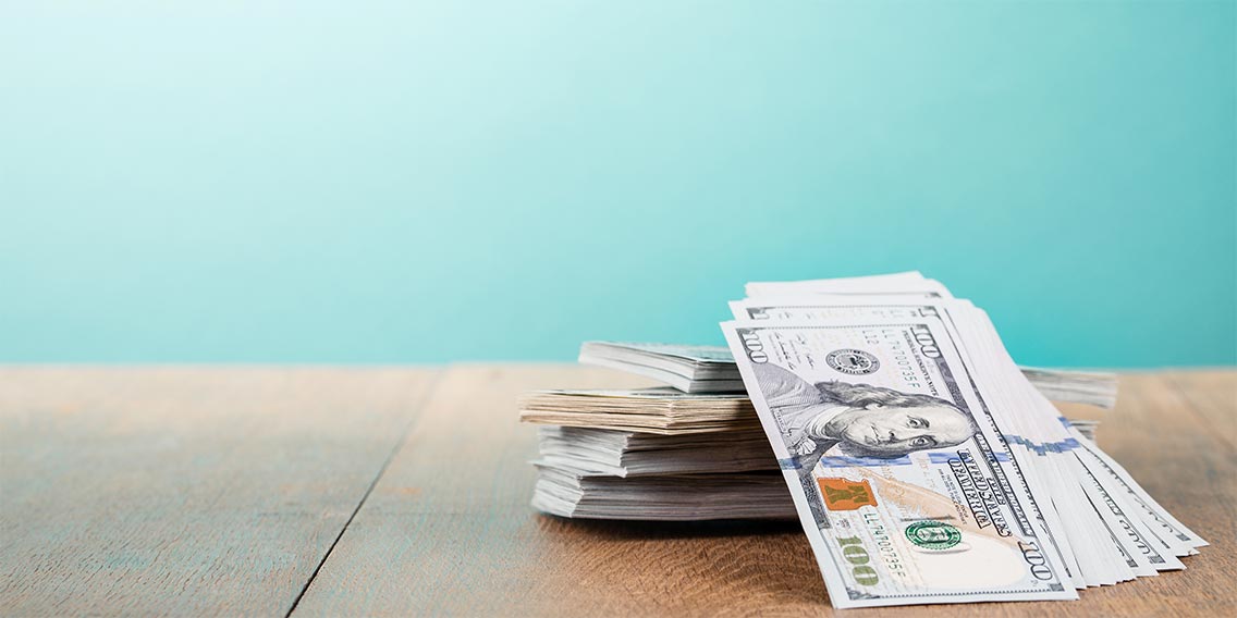 earnest money on a table