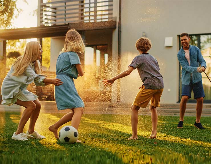 house in summer