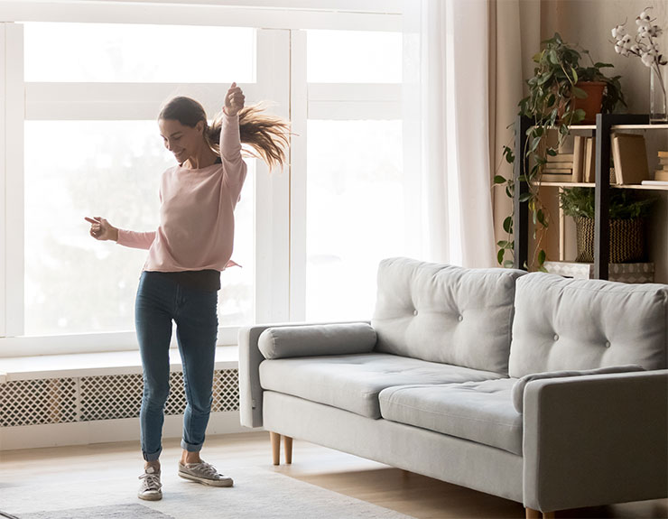 woman moving into home with mortgage