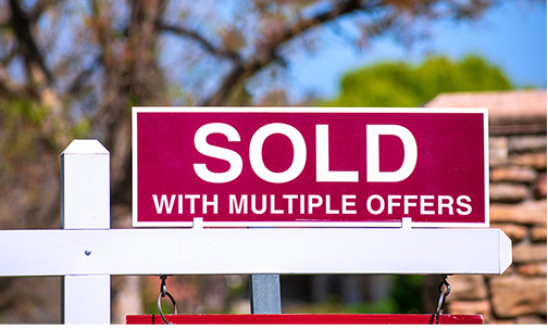 sold sign with multiple offers