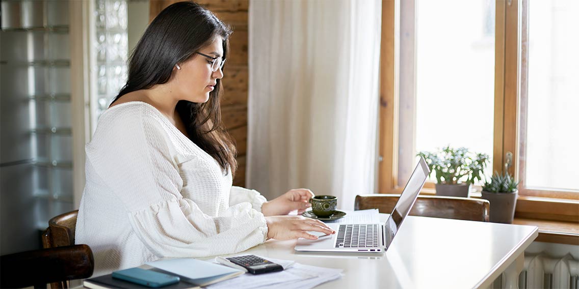 woman managing personal loans