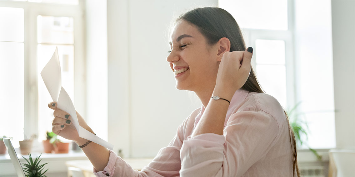 lady looking at personal loan