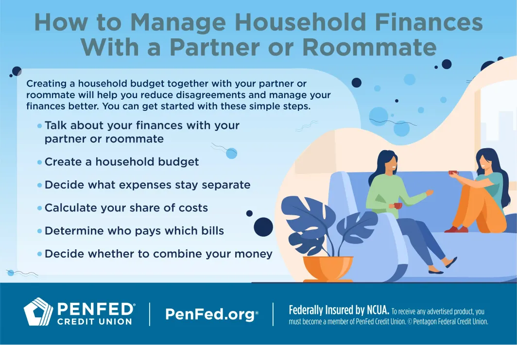 How to manage house hold finances if you're not married