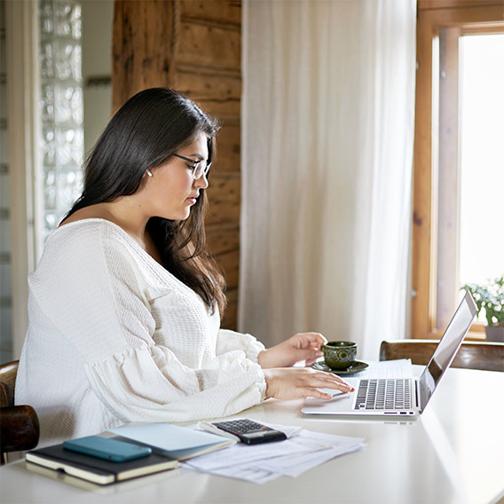 woman managing personal loan 