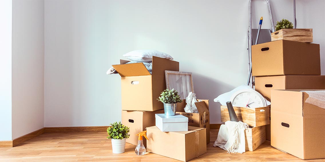 packed boxes for people moving soon