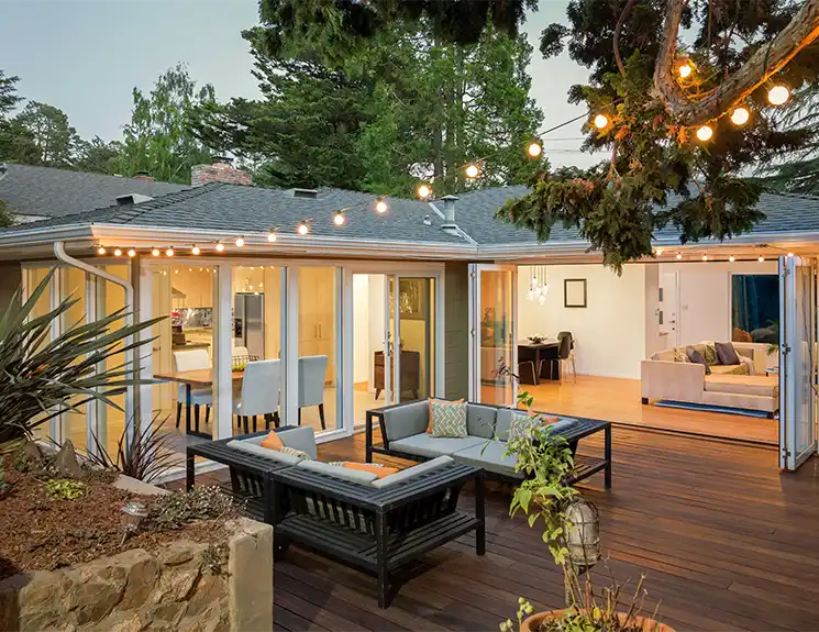 Houses in neighborhood