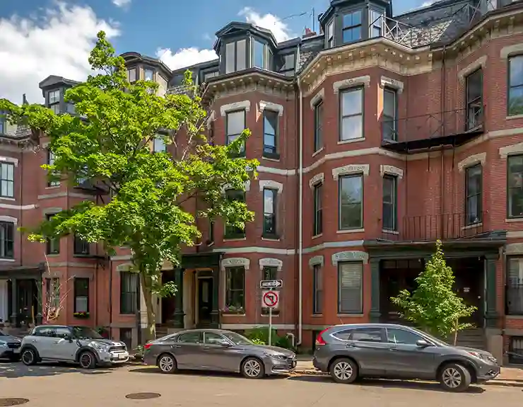 Luxury rowhouses in the South End of Boston
