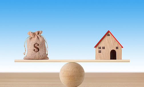 someone calculating mortgage payment