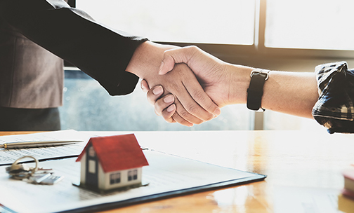two people shaking hands