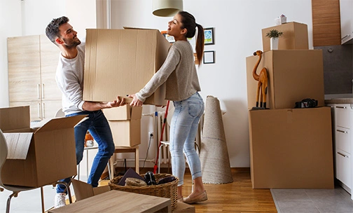 couple moving into home