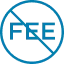 No service fee icon