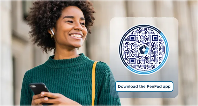 PenFed app QR code for download
