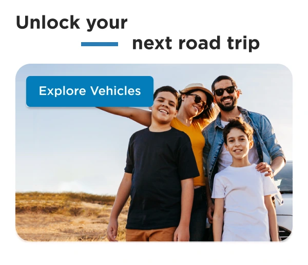 Unlock your next road trip - Explore Vehicles