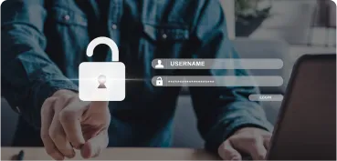 a person is doing secure login