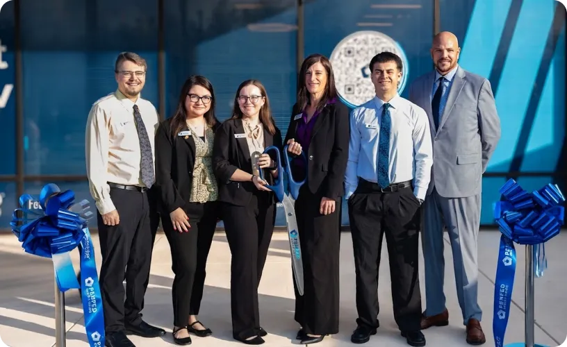 grand opening and ribbon-cutting ceremony for a new PenFed credit union branch