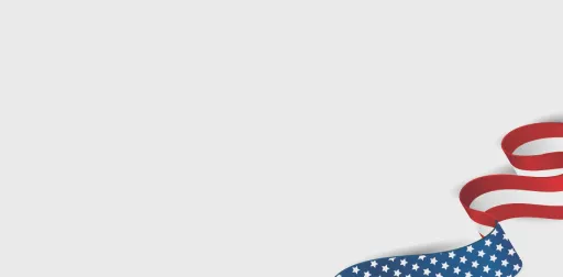 Waving American flag
