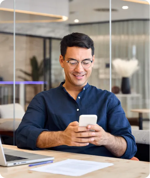a person sending and receiving a wire transfer