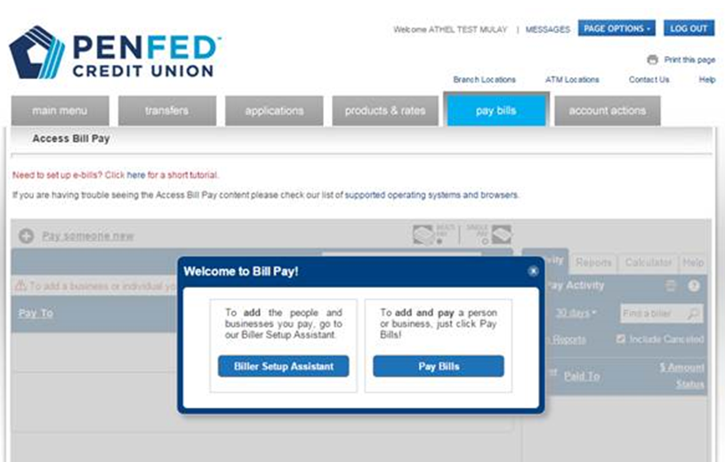 enrolling for access bill pay 3