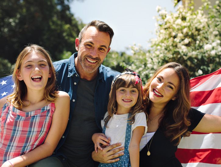 happy family together