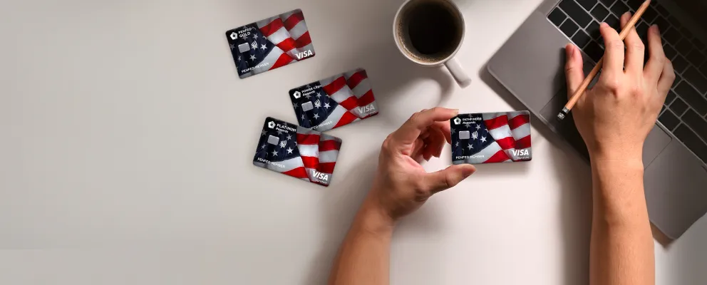 Flag card