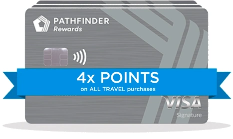 PenFed Pathfinders Rewards Card Visa - 4X Points on all travel purchases
