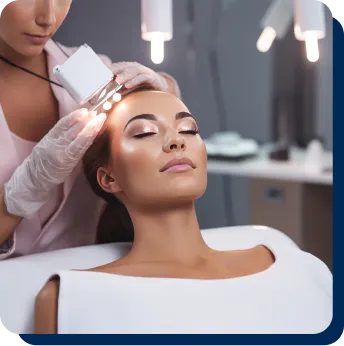 women getting a hair wash