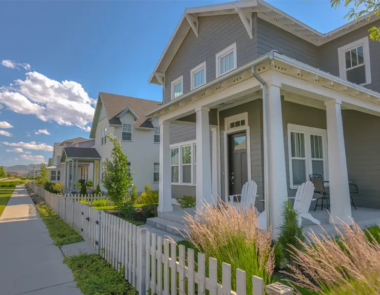 home in neighborhood