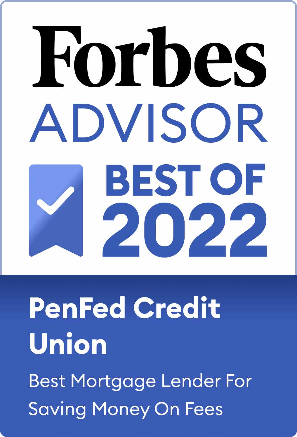 Forbes Advisor Best Mortgage recognition badge