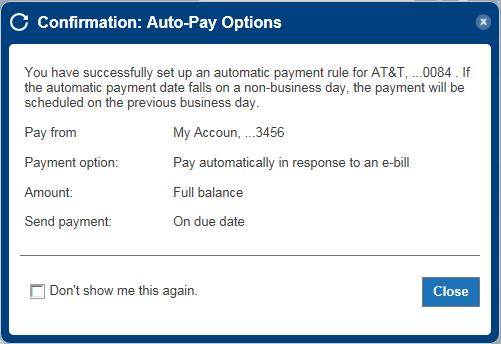 auto-pay setup step 6