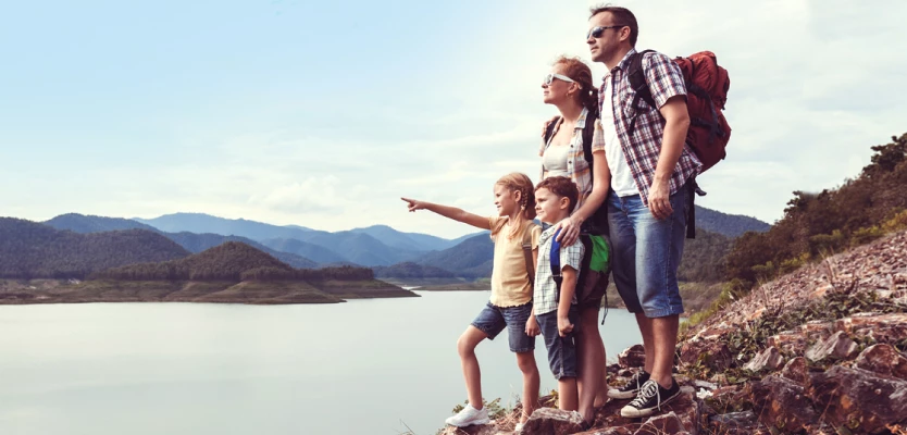 family on an adventure