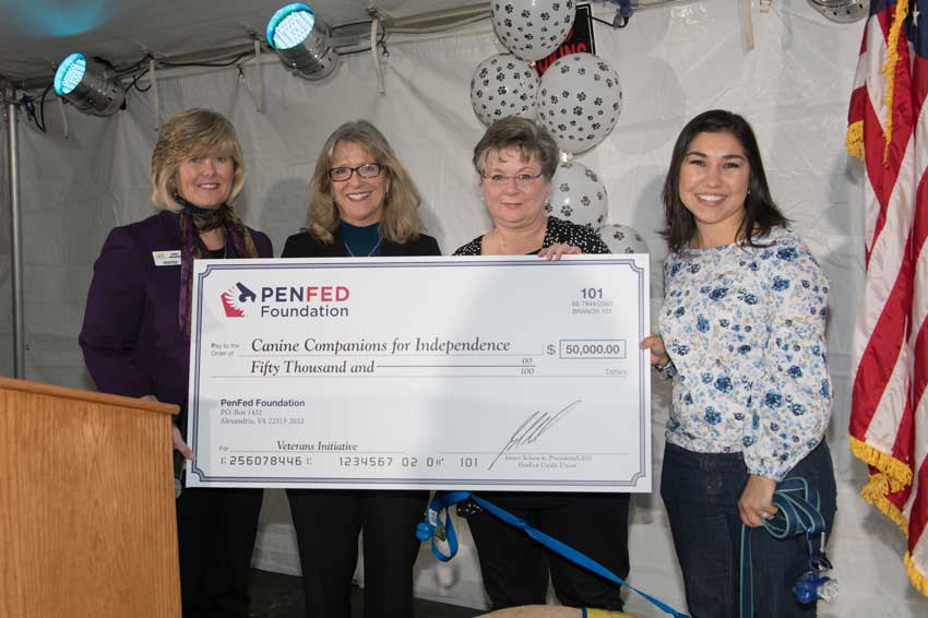 PenFed Foundation Donates $50,000 to Help Launch Canine Companions for Independence® Veterans ...