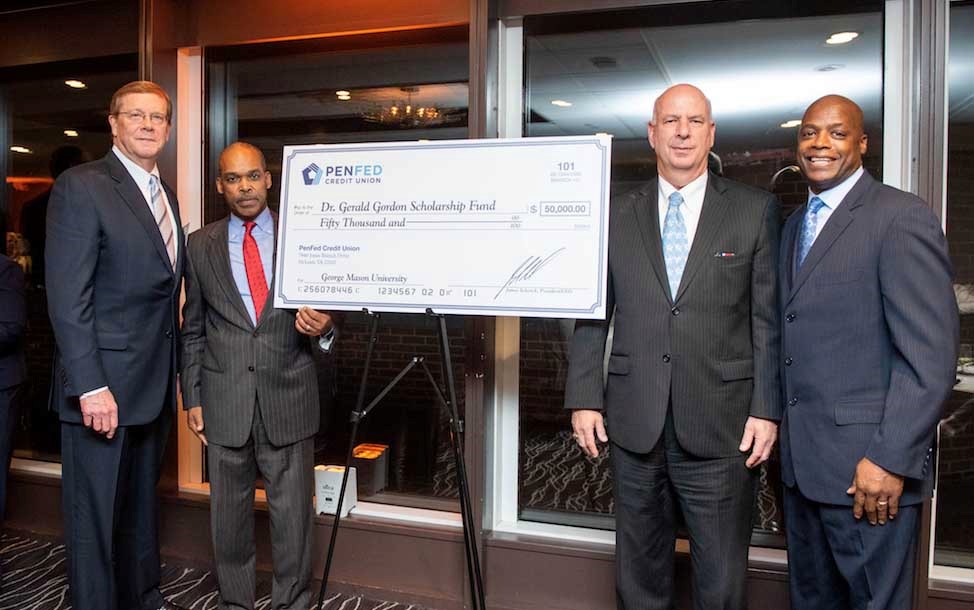PenFed Credit Union Donates $50,000 Challenge Grant to Start the Dr. Gerald Gordon Scholarship Fund at George Mason University