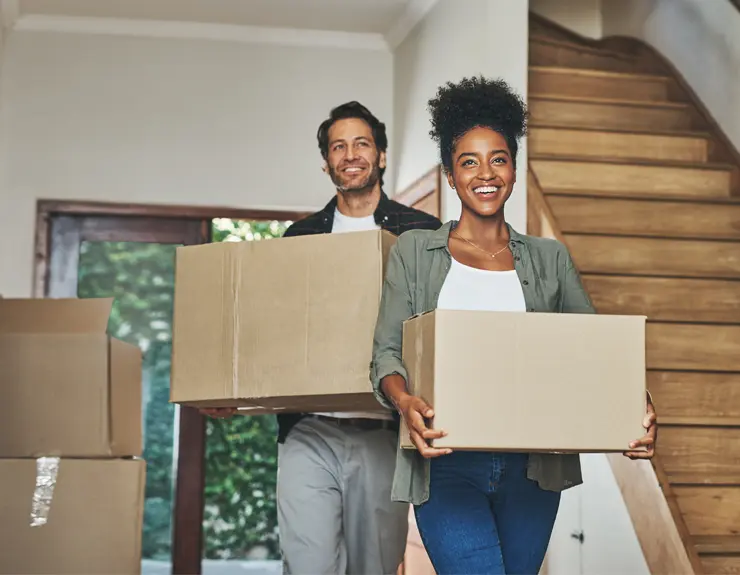 couple moving into new home