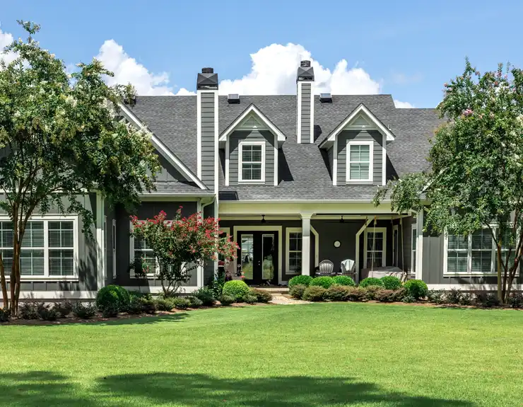 front of home with grey exterior