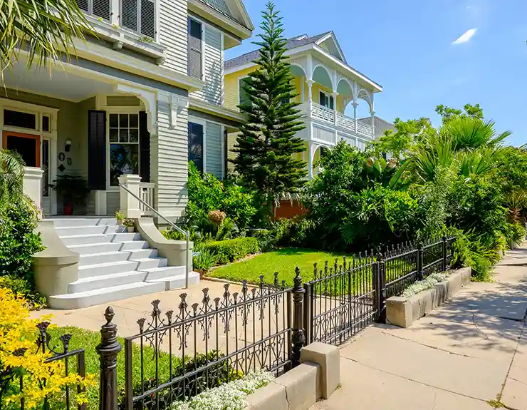 two homes next to eachother