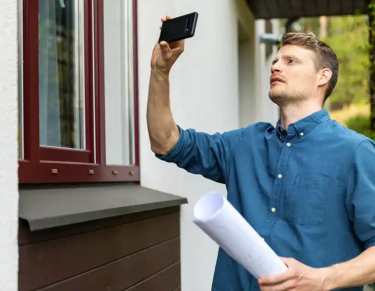 man doing home inspection