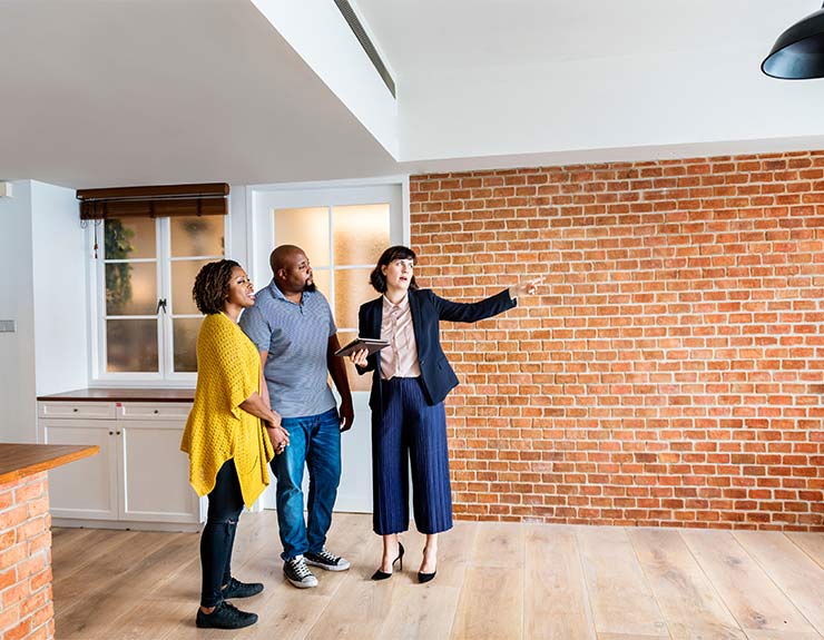 Black couple buy new house