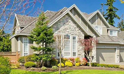 front landscape of home
