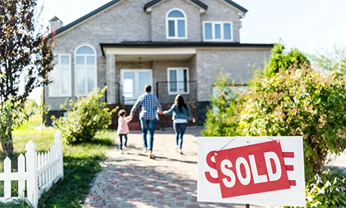 family selling home in a seller's market