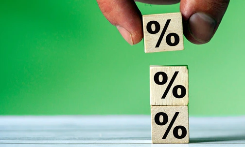 blocks with percentages