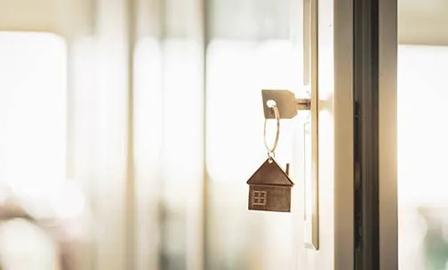 key with house keychain