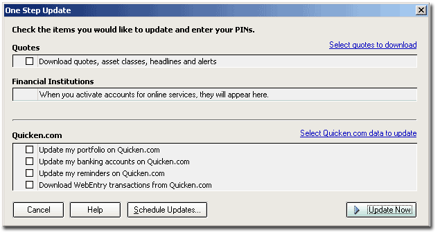 Quicken Step 3 Screenshot