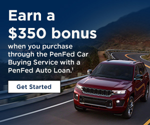 PenFed Car Buying Service; Members can save an average of $4,010 off MSRP. Learn More.